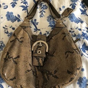 Coach python hobo bag